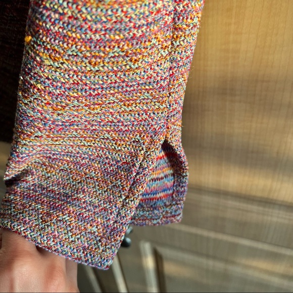 VINTAGE Missoni-esque Crochet Knit Short Sleeve Top - Picture 6 of 7